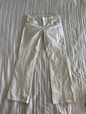 Kut Women's White Straight-Leg Jeans